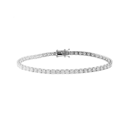 18K White Gold Diamond Bracelet - Tapper's Jewelry 