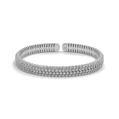 18K White Gold Diamond Bracelet - Tapper's Jewelry 