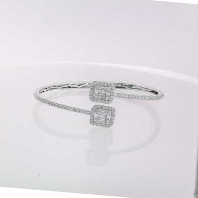18K White Gold Diamond Bracelet - Tapper's Jewelry 