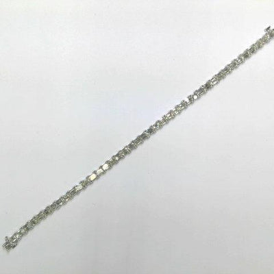 18K White Gold Diamond Bracelet - Tapper's Jewelry 