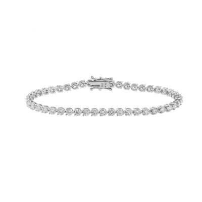 18K White Gold Diamond Bracelet - Tapper's Jewelry 