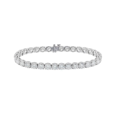 18K White Gold Diamond Bracelet - Tapper's Jewelry 