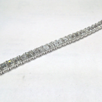 18K White Gold Diamond Bracelet - Tapper's Jewelry 