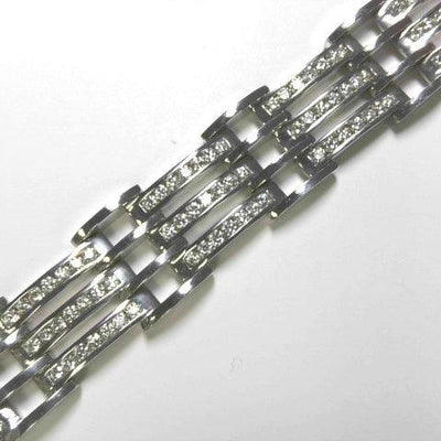 18K White Gold Diamond Bracelet - Tapper's Jewelry 