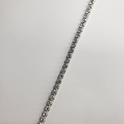 18K White Gold Diamond Bracelet
