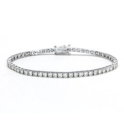 18K White Gold Diamond Bracelet - Tapper's Jewelry 
