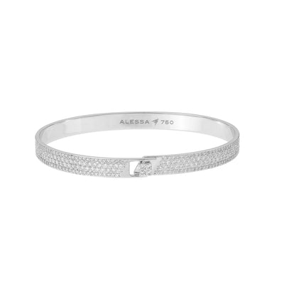 18K White Gold Diamond Bracelet - Tapper's Jewelry 
