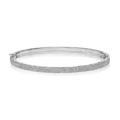 18K WHITE GOLD DIAMOND BRACELET - Tapper's Jewelry 