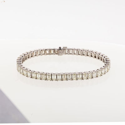 18K White Gold Diamond Bracelet - Tapper's Jewelry 