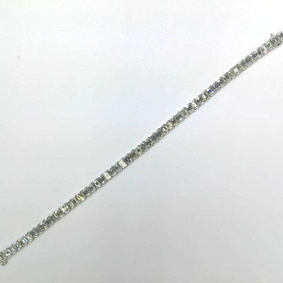 18K White Gold Diamond Bracelet - Tapper's Jewelry 