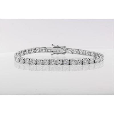 18K White Gold Diamond Bracelet - Tapper's Jewelry 