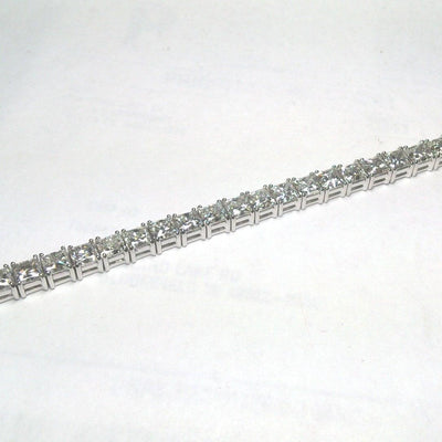 18K White Gold Diamond Bracelet - Tapper's Jewelry 