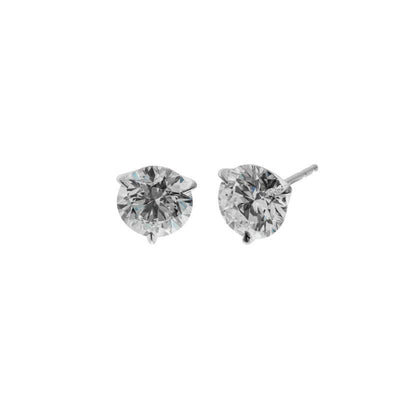 18K White Gold Diamond Earrings - Tapper's Jewelry 