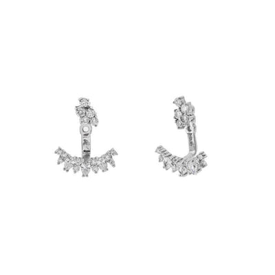 18K WHITE GOLD DIAMOND EARRINGS - Tapper's Jewelry 