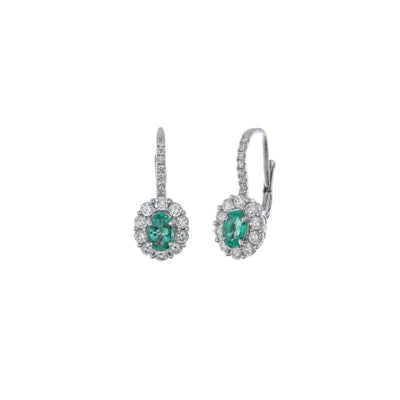 18K White Gold Diamond Earrings - Tapper's Jewelry 