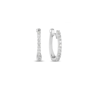 18K White Gold Diamond Earrings - Tapper's Jewelry 