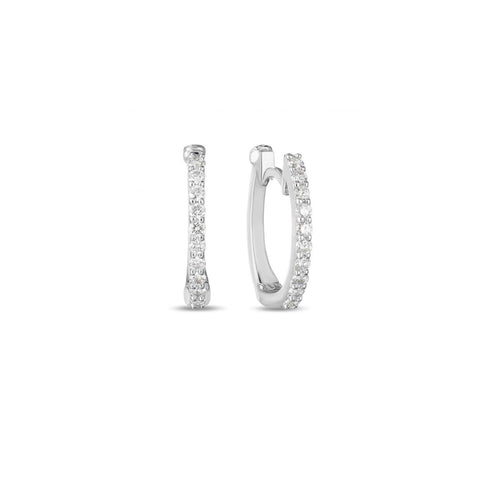 18K White Gold Diamond Earrings