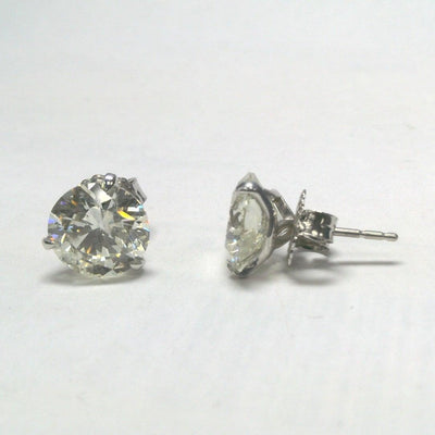 18K White Gold Diamond Earrings - Tapper's Jewelry 