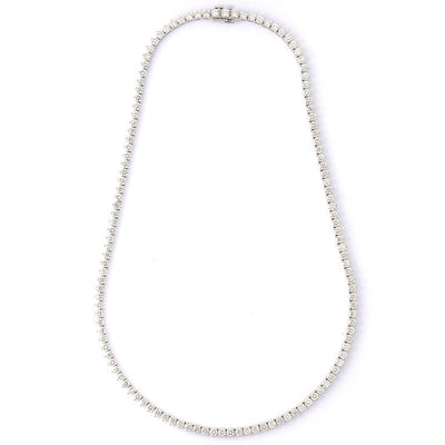 18K White Gold Diamond Necklace - Tapper's Jewelry 
