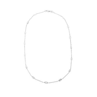 18K White Gold Diamond Necklace - Tapper's Jewelry 