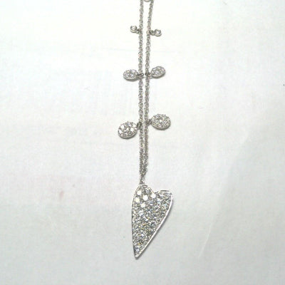 18K White Gold Diamond Necklace - Tapper's Jewelry 
