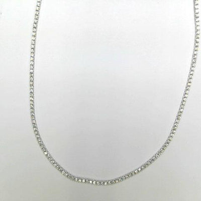 18K White Gold Diamond Necklace - Tapper's Jewelry 