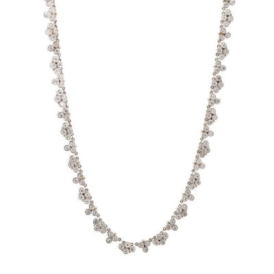 18K White Gold Diamond Necklace - Tapper's Jewelry 