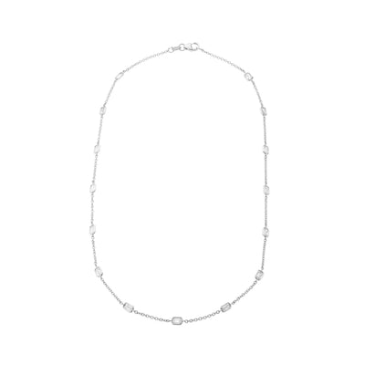 18K White Gold Diamond Necklace - Tapper's Jewelry 