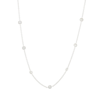 18K White Gold Diamond Necklace - Tapper's Jewelry 