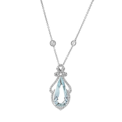 18K White Gold Diamond Necklace - Tapper's Jewelry 