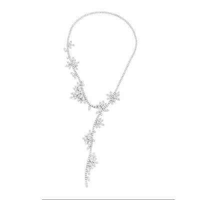 18K White Gold Diamond Necklace - Tapper's Jewelry 