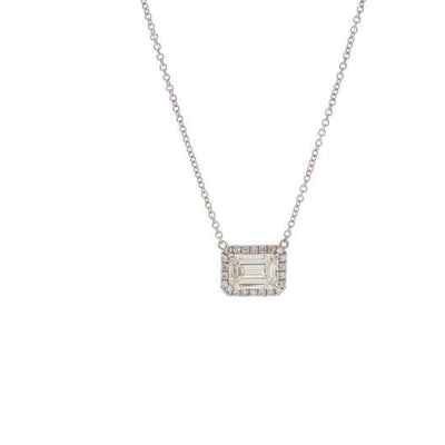 18K WHITE GOLD DIAMOND NECKLACE - Tapper's Jewelry 