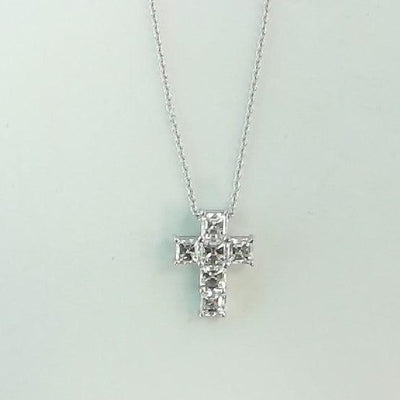 18K White Gold Diamond Necklace - Tapper's Jewelry 