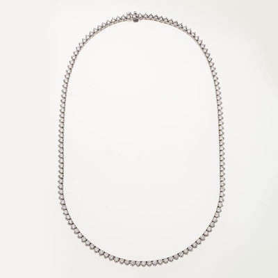 18K White Gold Diamond Necklace - Tapper's Jewelry 
