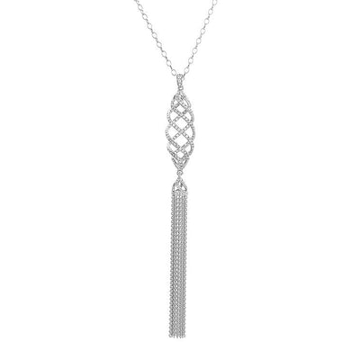 18K White Gold Diamond Necklace - Tapper's Jewelry 