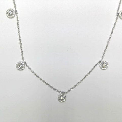 18K White Gold Diamond Necklace - Tapper's Jewelry 