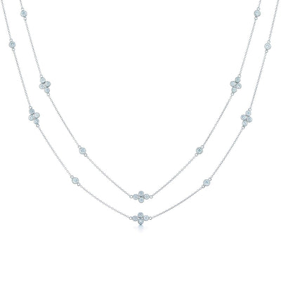 18K WHITE GOLD DIAMOND NECKLACE - Tapper's Jewelry 