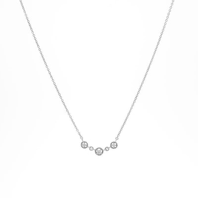 18K WHITE GOLD DIAMOND NECKLACE - Tapper's Jewelry 