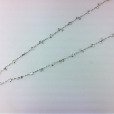 18K White Gold Diamond Necklace - Tapper's Jewelry 
