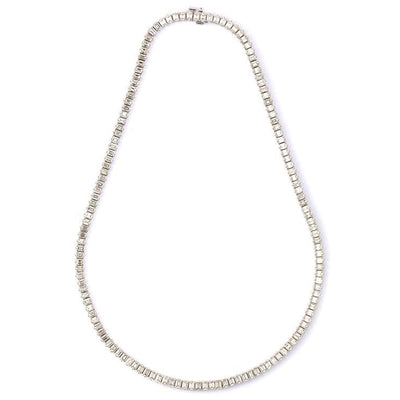 18K White Gold Diamond Necklace - Tapper's Jewelry 