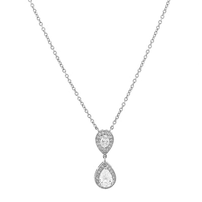 18K White Gold Diamond Necklace - Tapper's Jewelry 