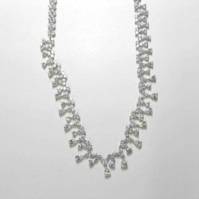 18K White Gold Diamond Necklace - Tapper's Jewelry 