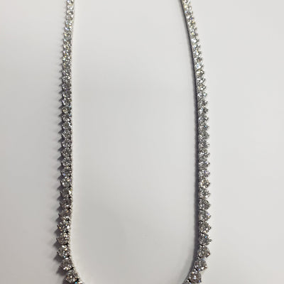 18K White Gold Diamond Necklace - Tapper's Jewelry 