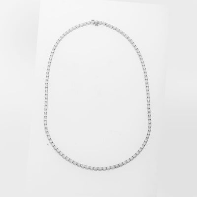 18K White Gold Diamond Necklace - Tapper's Jewelry 