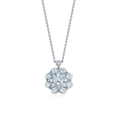 18K White Gold Diamond Necklace - Tapper's Jewelry 