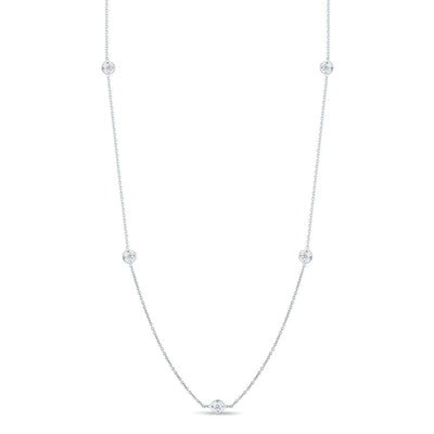 18K White Gold Diamond Necklace - Tapper's Jewelry 