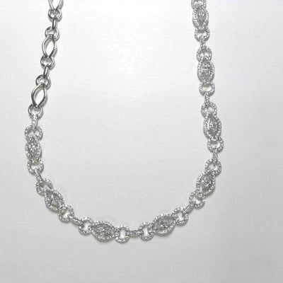 18K White Gold Diamond Necklace - Tapper's Jewelry 