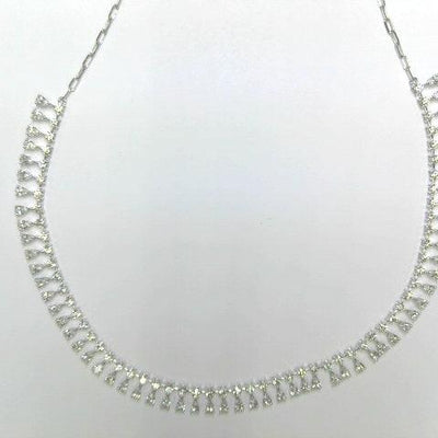18K White Gold Diamond Necklace - Tapper's Jewelry 