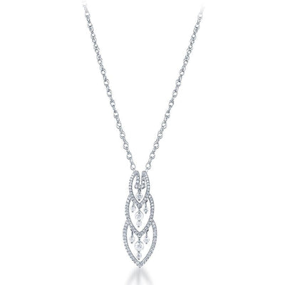 18K White Gold Diamond Necklace - Tapper's Jewelry 