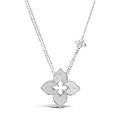 18K WHITE GOLD DIAMOND PENDANT NECKLACE - Tapper's Jewelry 